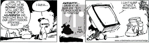 Over the Hedge on Thursday May 15, 1997 Comic Strip