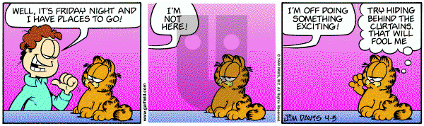 Garfield on Friday April 3, 1998 Comic Strip