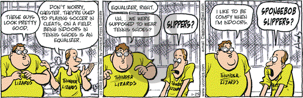 Cleats on Saturday January 25, 2003 Comic Strip