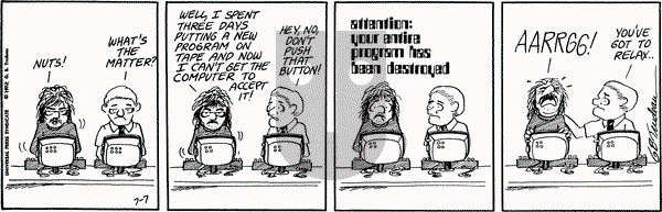 Doonesbury on Friday July 7, 1972 Comic Strip