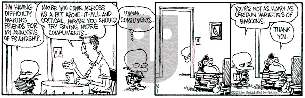 Monty on Wednesday October 1, 2003 Comic Strip