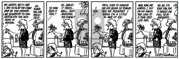 Doonesbury on Saturday July 19, 1980 Comic Strip