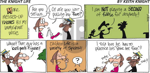 The Knight Life on Sunday February 14, 2016 Comic Strip