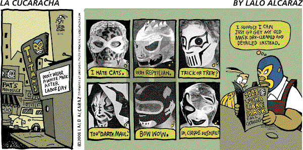 La Cucaracha on Sunday August 10, 2008 Comic Strip