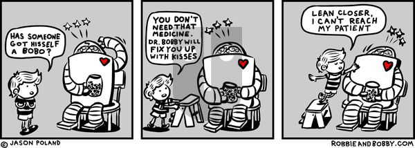 Robbie and Bobby on Saturday April 19, 2025 Comic Strip