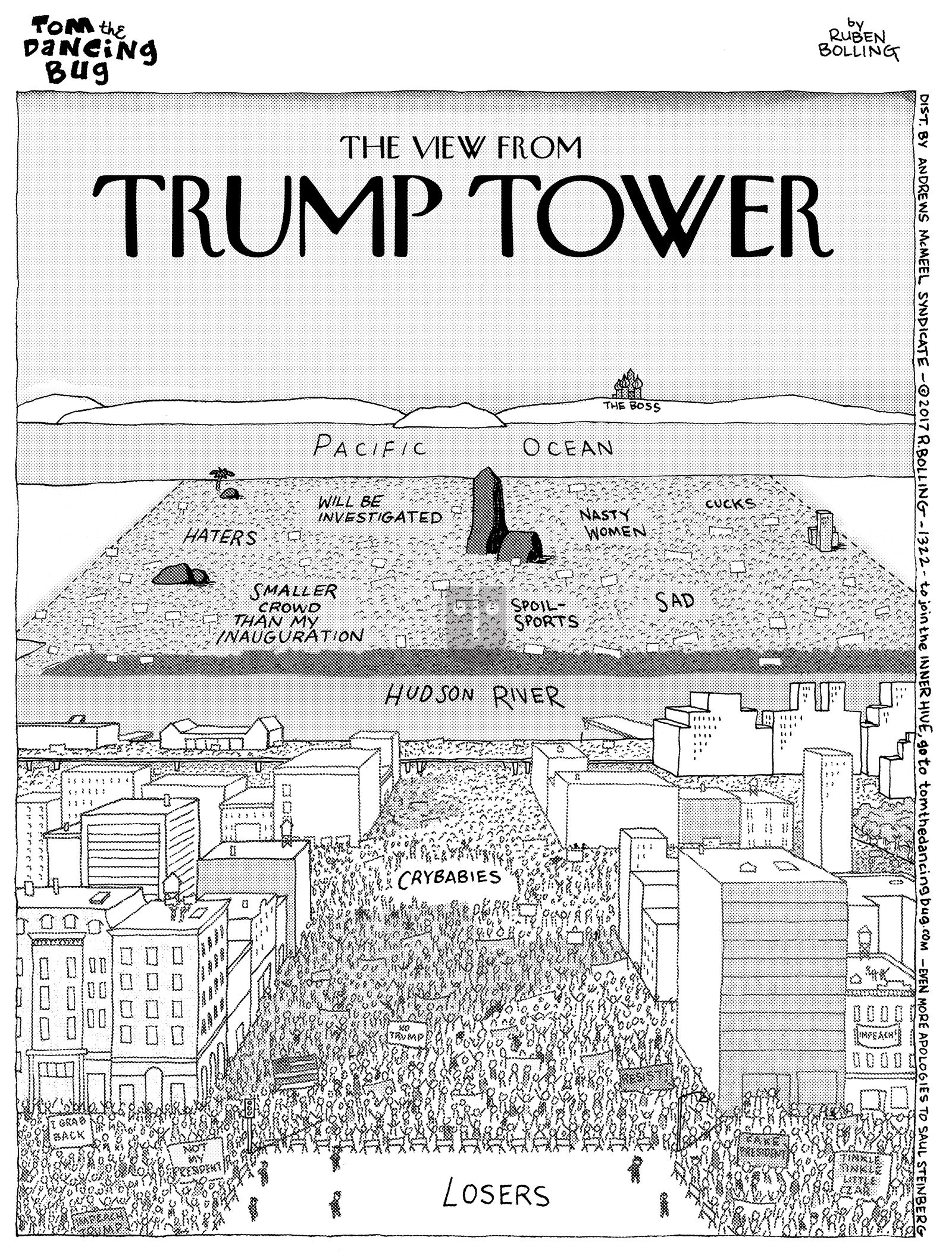 Tom the Dancing Bug - Monday January 23, 2017 Comic Strip