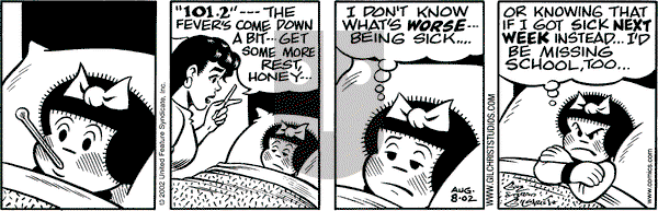 Nancy on Thursday August 8, 2002 Comic Strip