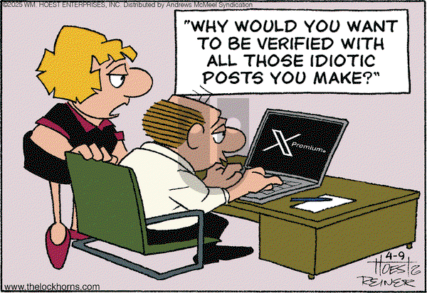 The Lockhorns on Wednesday April 9, 2025 Comic Strip
