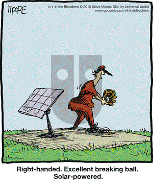 In the Bleachers on Monday August 1, 2016 Comic Strip