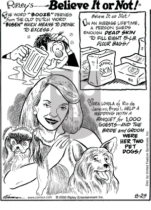 Ripley's Believe It or Not on Tuesday August 29, 2000 Comic Strip