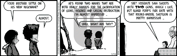 The Boondocks on Saturday August 16, 2008 Comic Strip