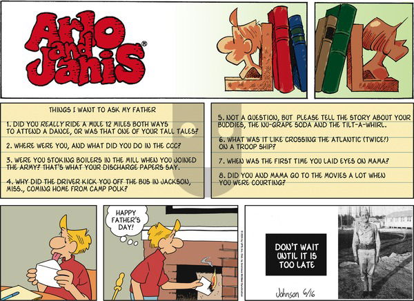 Arlo and Janis - Sunday June 16, 2024 Comic Strip