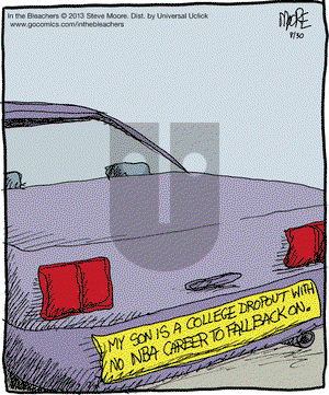 In the Bleachers on Friday August 30, 2013 Comic Strip