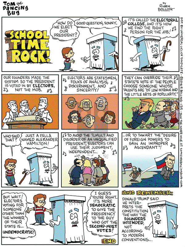 Tom the Dancing Bug on Friday December 2, 2016 Comic Strip