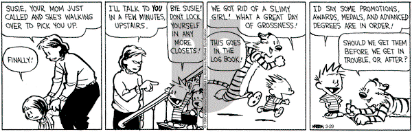 Calvin and Hobbes on Saturday March 29, 2025 Comic Strip
