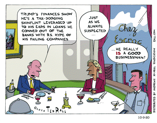Ted Rall on Friday October 9, 2020 Comic Strip