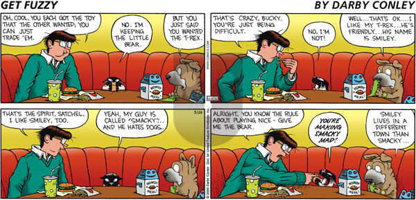 Get Fuzzy on Sunday March 26, 2000 Comic Strip