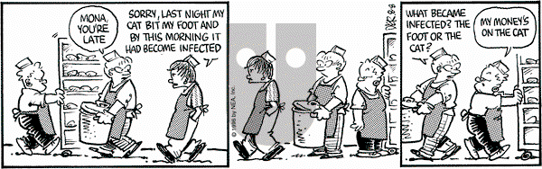 Betty on Thursday August 8, 1996 Comic Strip