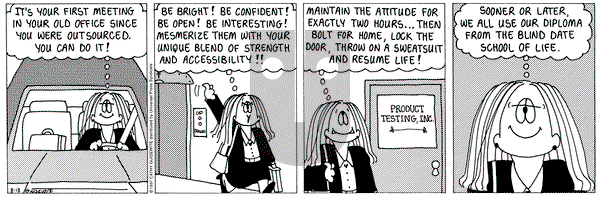 Cathy Classics on Wednesday August 13, 1997 Comic Strip
