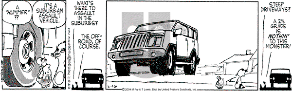 Over the Hedge on Monday February 16, 2004 Comic Strip