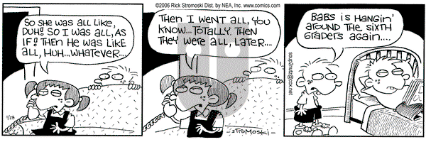 Soup to Nutz - Old on Saturday January 28, 2006 Comic Strip