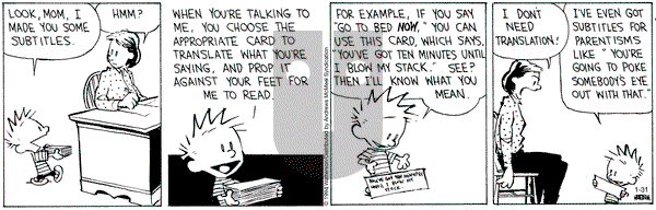 Calvin and Hobbes - Wednesday January 31, 2024 Comic Strip