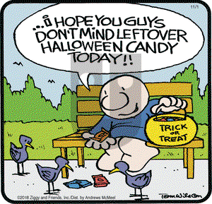 Ziggy on Thursday November 1, 2018 Comic Strip