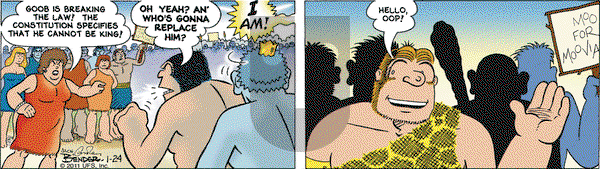 Alley Oop on Monday January 24, 2011 Comic Strip