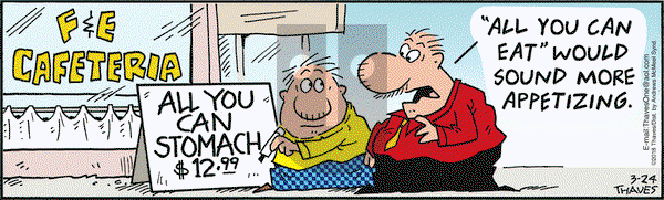 Frank and Ernest on Saturday March 24, 2018 Comic Strip