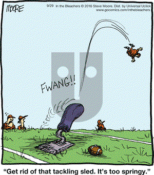 In the Bleachers on Thursday September 29, 2016 Comic Strip