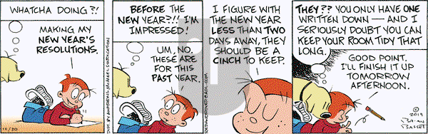 Red and Rover on Monday December 30, 2019 Comic Strip