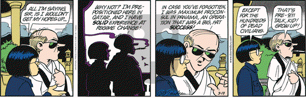 Doonesbury on Wednesday March 19, 2003 Comic Strip