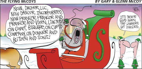 The Flying McCoys on Sunday December 24, 2017 Comic Strip