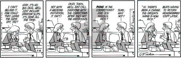 Doonesbury on Saturday May 16, 1981 Comic Strip