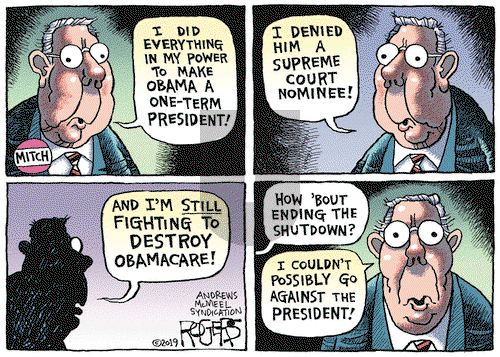 Rob Rogers on Friday January 18, 2019 Comic Strip