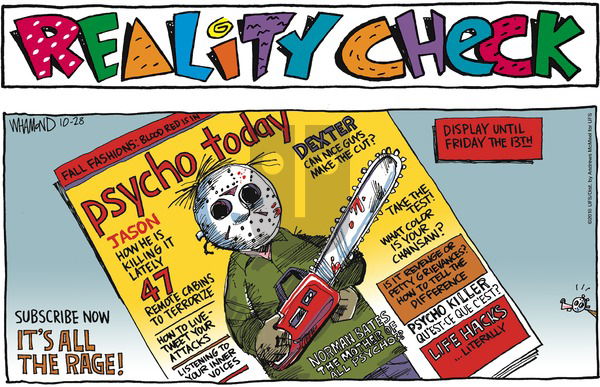 Reality Check on Sunday October 28, 2018 Comic Strip