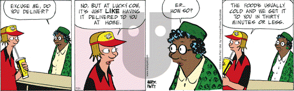 Lucky Cow - Saturday July 31, 2004 Comic Strip