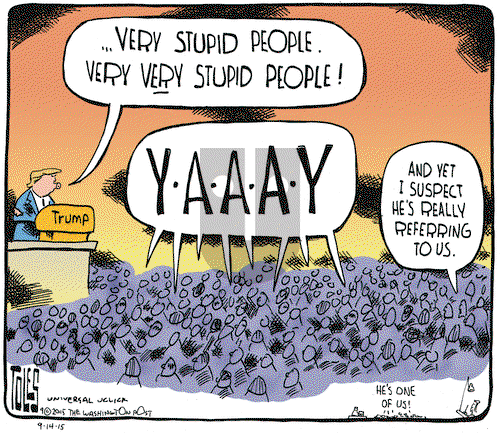 Tom Toles on Monday September 14, 2015 Comic Strip