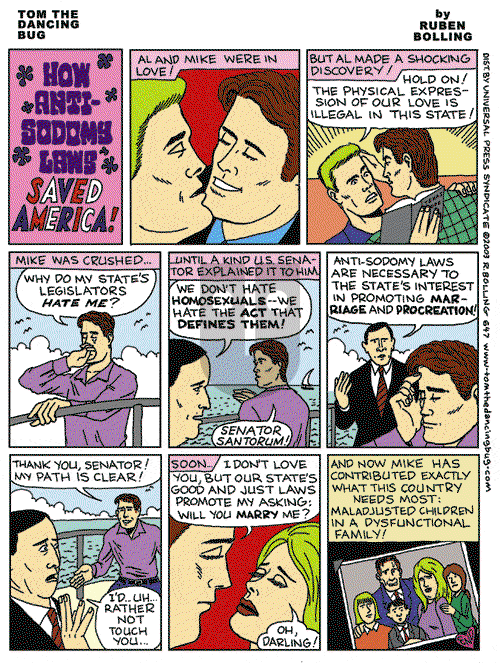 Tom the Dancing Bug on Saturday May 3, 2003 Comic Strip