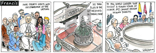 Francis on Monday June 17, 2024 Comic Strip