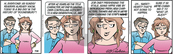 Doonesbury on Monday July 30, 2012 Comic Strip