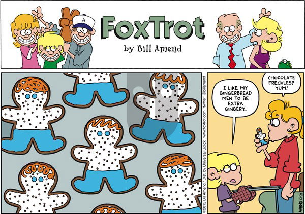 FoxTrot on Sunday December 20, 2015 Comic Strip