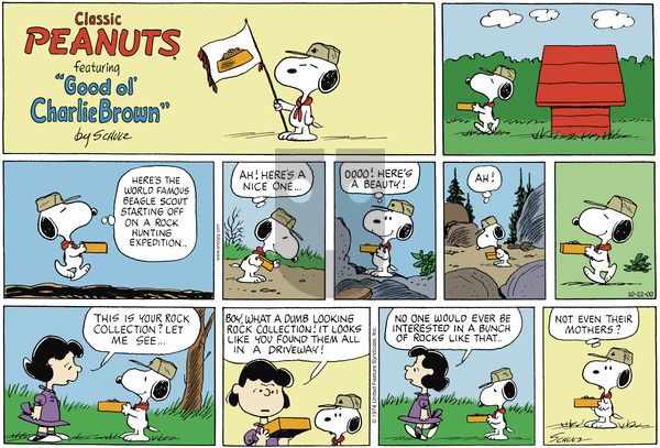 Peanuts on Sunday October 22, 2000 Comic Strip