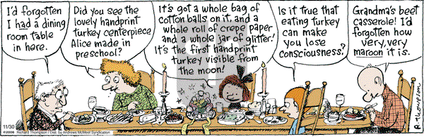 Cul de Sac - Thursday November 30, 2023 Comic Strip