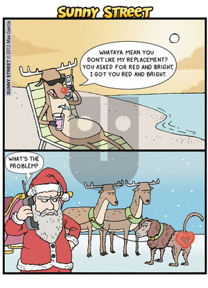Sunny Street on Thursday December 24, 2015 Comic Strip