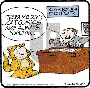 Ziggy on Friday January 15, 2016 Comic Strip