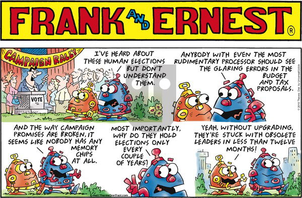 Frank and Ernest on Sunday September 25, 2016 Comic Strip