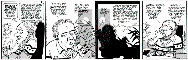 Doonesbury on Monday April 13, 1992 Comic Strip