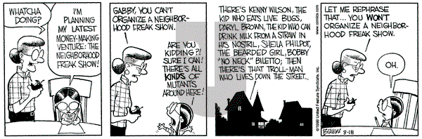 Grand Avenue on Wednesday August 18, 1999 Comic Strip