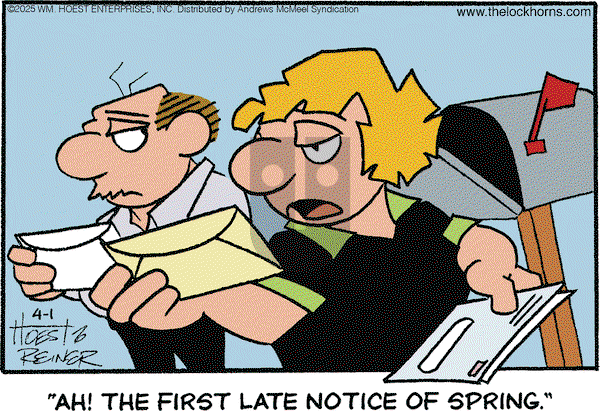 The Lockhorns on Tuesday April 1, 2025 Comic Strip